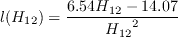 l(H_{12}) = \frac{6.54 H_{12} - 14.07}{{H_{12}}^2}