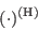 (\cdot)^{(\mathrm{\tiny H})}