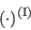 (\cdot)^{(\mathrm{\tiny I})}