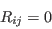 R_{ij}=0