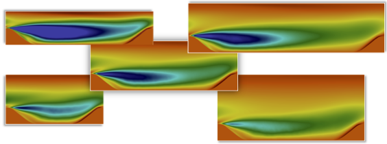 graphic showing 5 different hill results
