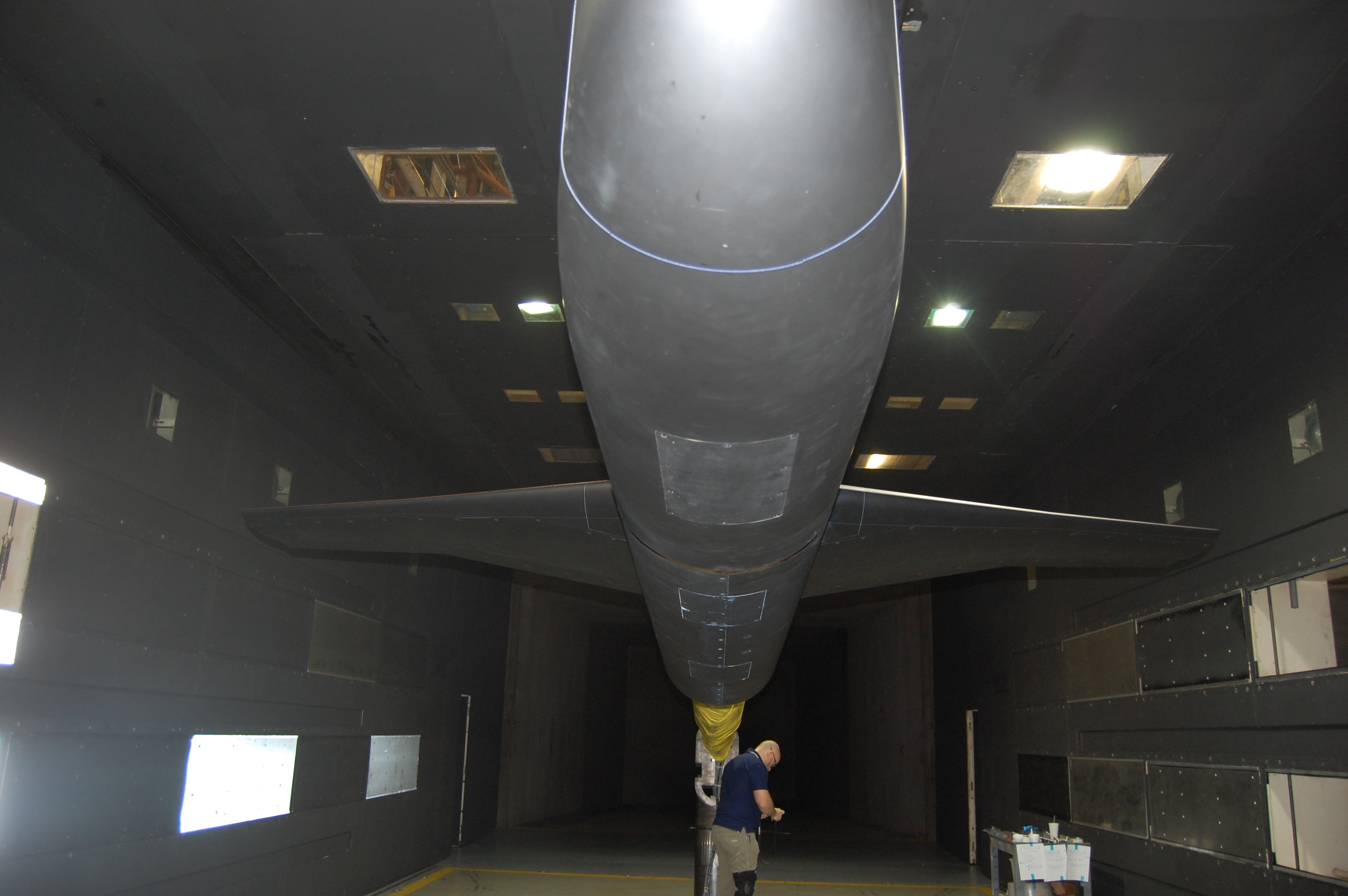 generic picture of JunctureFlow case: view head on with person for scale