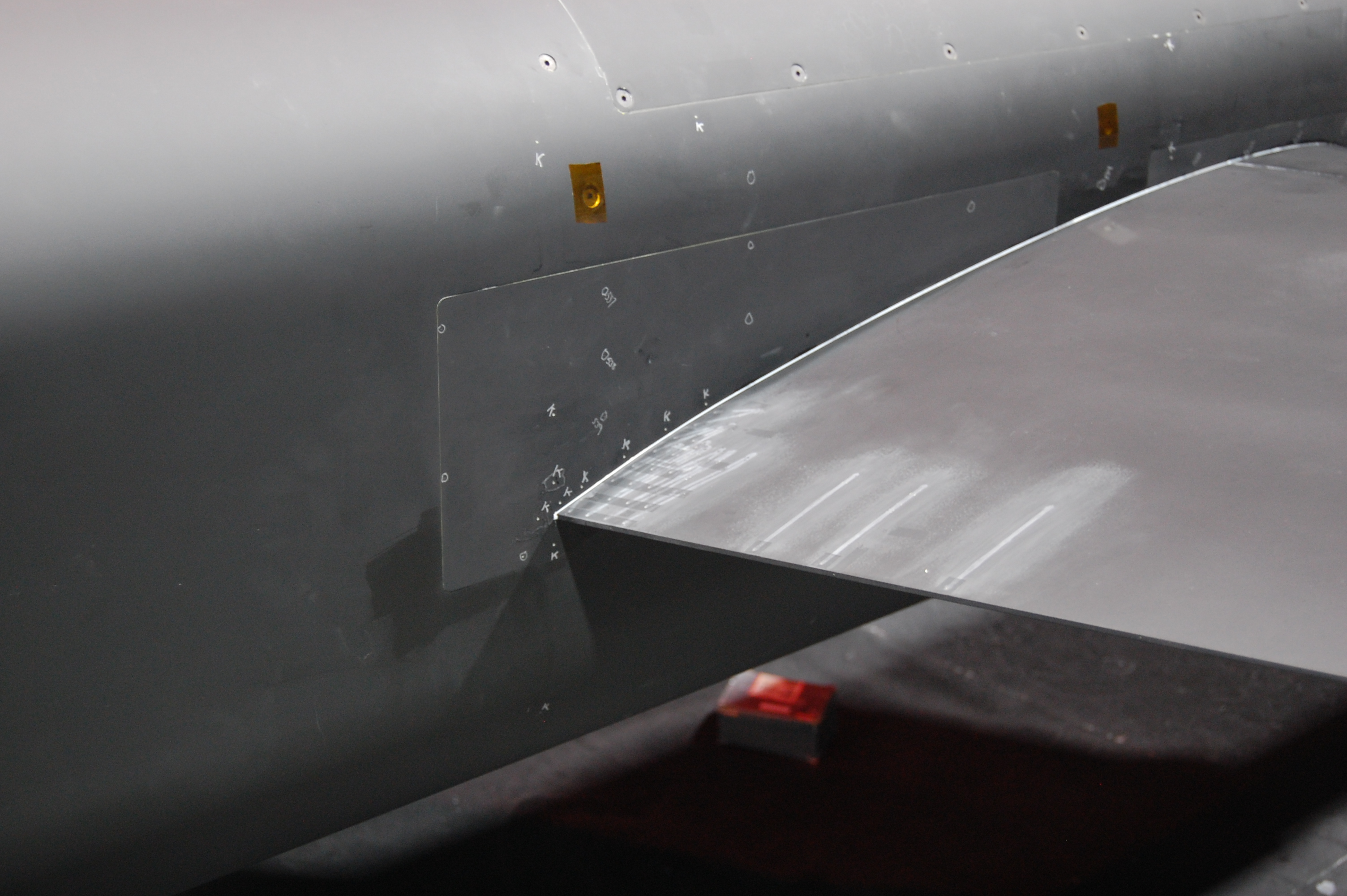 generic picture of JunctureFlow case: view near trailing edge juncture region