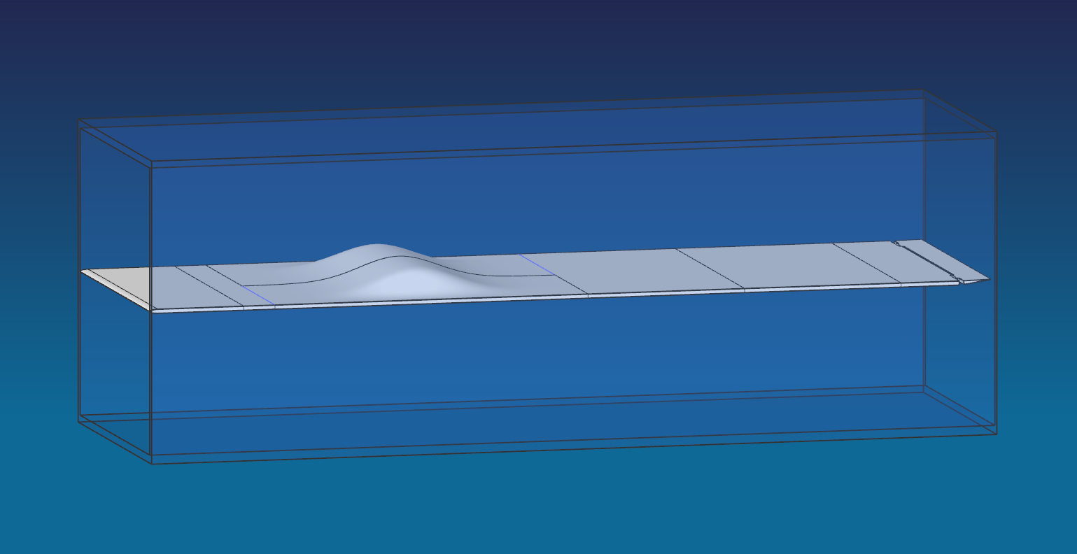 Bump in test section