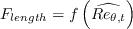 F_{length} = f\left( \widehat{Re_{\theta,t}} \right)