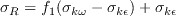 \sigma _{R}= f_{1}(\sigma _{k\omega }- \sigma _{k\epsilon })+\sigma_{k\epsilon }