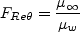 F_{Re\theta}=\frac{\mu_\infty}{\mu_w}
