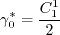 \gamma_0^* = \frac{C_1^1}{2}