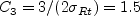 C_3 = 3/(2 \sigma_{Rt}) = 1.5