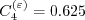 C_4^{(\varepsilon)} = 0.625