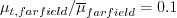 \mu_{t, farfield}/\overline \mu_{farfield} = 0.1