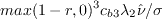 max(1-r,0)^3 c_{b3} \lambda_2 \hat \nu / \sigma