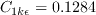 C_{1k\epsilon}=0.1284