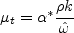 \mu_t = \alpha^* \frac{\rho k}{\hat\omega}