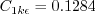 C_{1k\epsilon}=0.1284